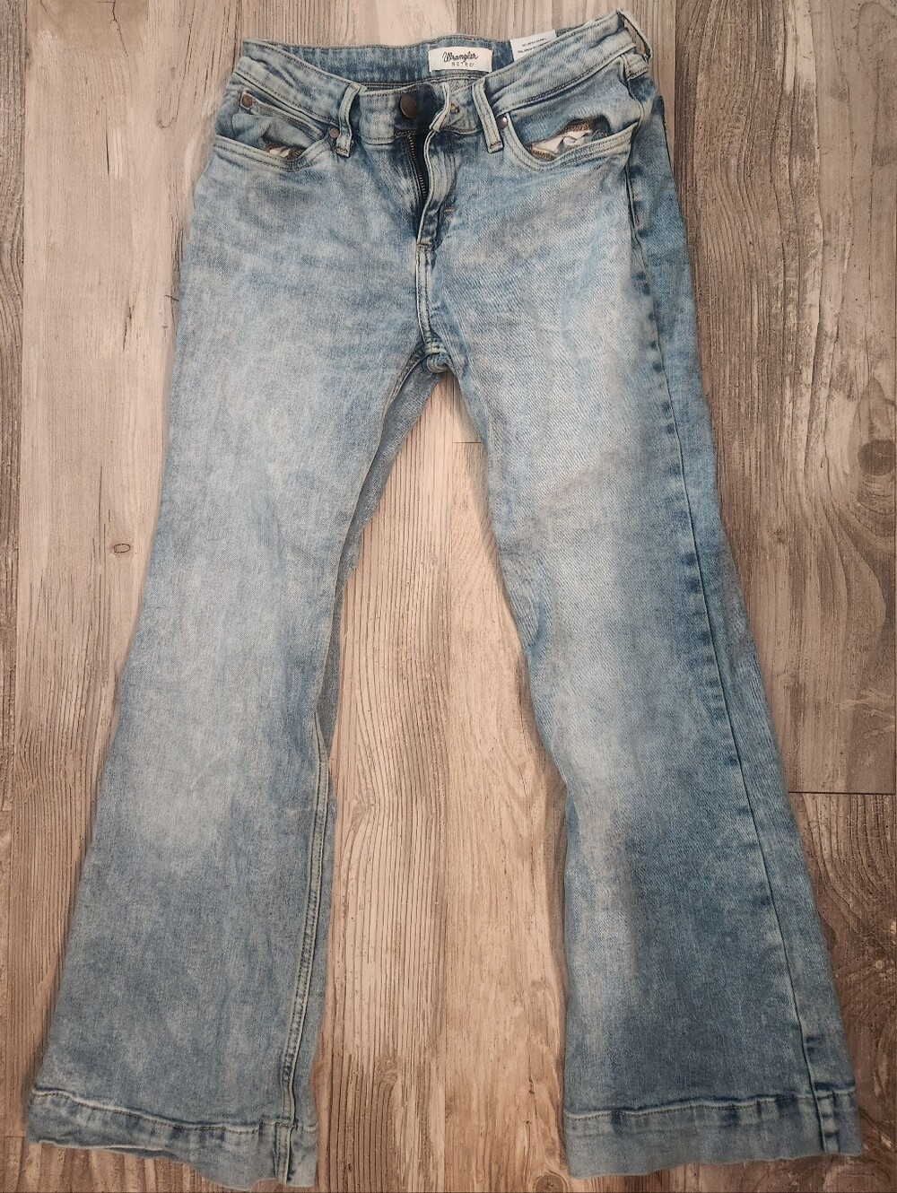 Wrangler Light Blue Flared Women's Jeans